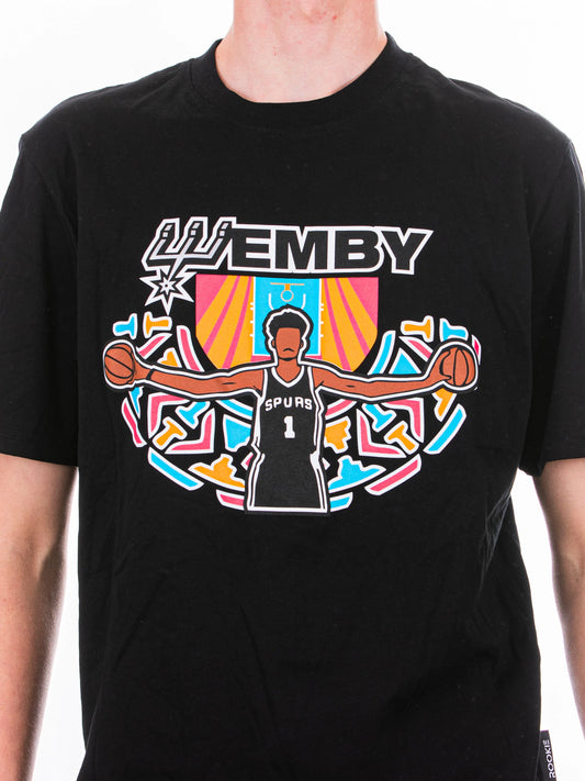 WEMBY SPRING TEE (SS2405 BLK/FUC/SKY)